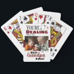 Lustigt att hantera bästa Grandpa One-foto Casinokort<br><div class="desc">Lustigt "Handlar med Best Grandpa nånsin"-spelkortdäcket. All text är justerbar. Underbar för familjespel kväll eller när du vill att din motståndare ska ha behålla till sin egen! One Photo Option</div>