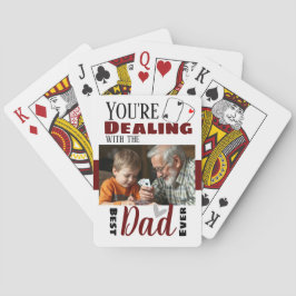 Lustigt att hantera bästa Pappa One-foto Casinokort