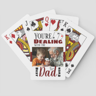 Lustigt att hantera bästa Pappa One-foto Casinokort