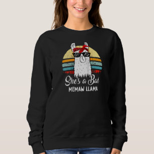 Lustigt att hon är en dålig Memaw Llama T Mamma Ma Shirt