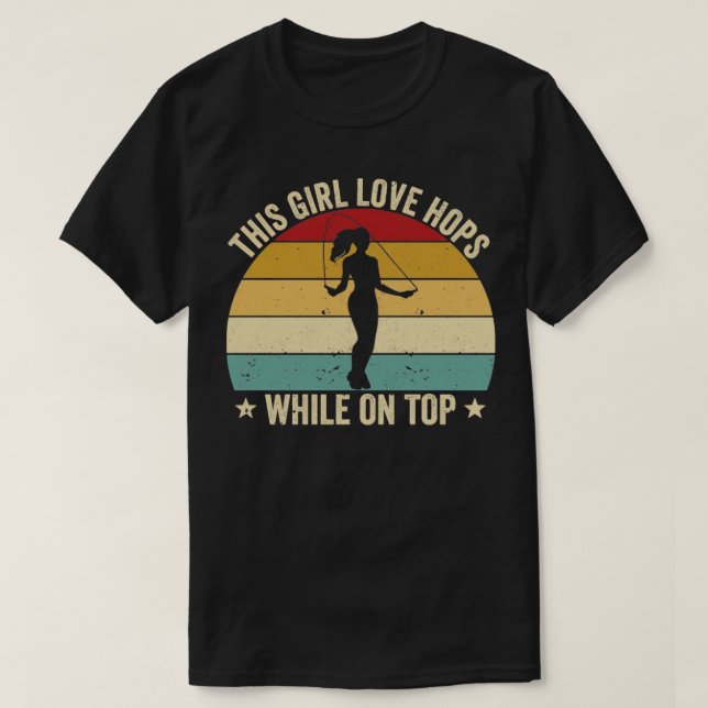 Lustigt att hoppa över Rope Jumping Rope Den här t T Shirt (Design framsida)