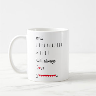 Lustigt att jag alltid kommer att Kärlek dig Humor Kaffemugg