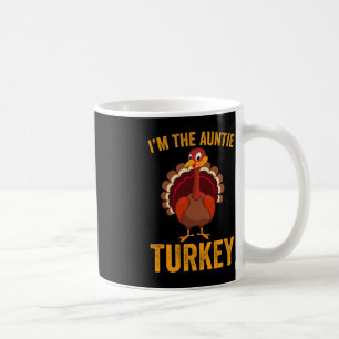 Lustigt att jag är Auntie Turkey Funny Auntie Than Kaffemugg