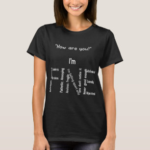 Lustigt att jag är Bra Depression Mental Health Aw T Shirt
