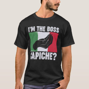 Lustigt att jag är Chef italienska Nonna Nonno Cap T Shirt