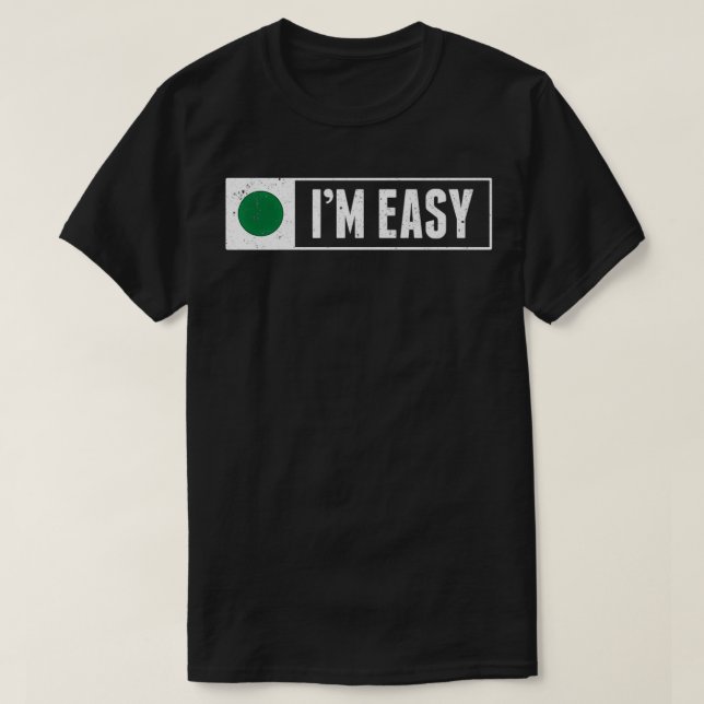 Lustigt att jag är Easy Snowboard Ski Mountain Sig T Shirt (Design framsida)