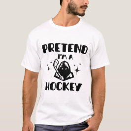 Lustigt att jag är en Hockey Cute Hockey Halloween T Shirt