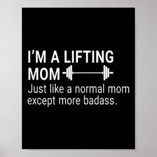 Lustigt att jag är en lyftande Mamma-gymmenstruati Poster