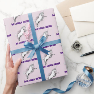 Lustigt att jag är en Magic Unicorn Dorky Fantasy- Presentpapper