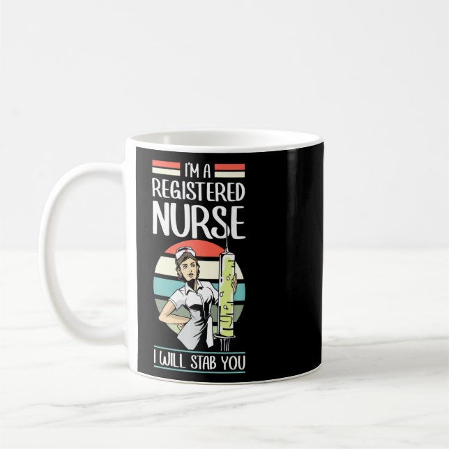 Lustigt att jag är en registrerad sjuksköterska so kaffemugg (Vänster)