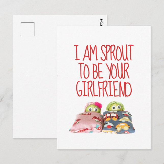 Lustigt att jag är ett kort på Alla hjärtans dag (Fram/baksida)