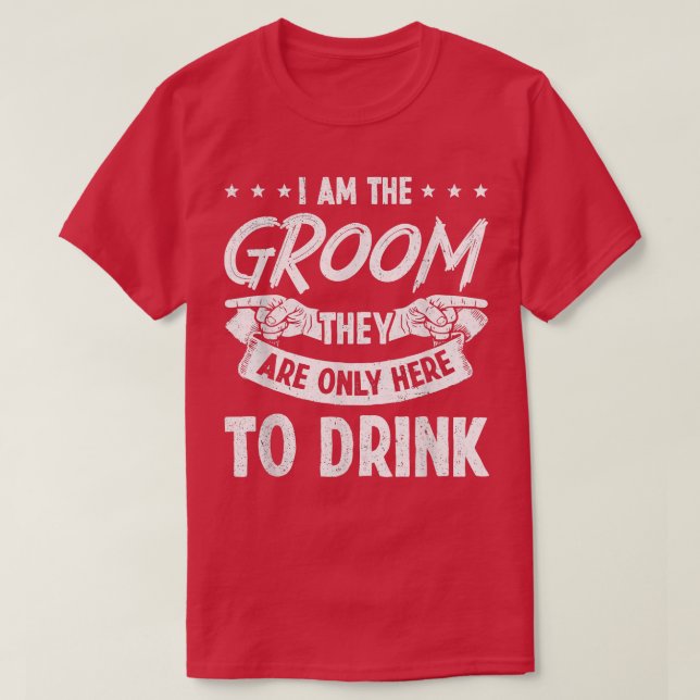 Lustigt att jag är Groom Matching Set Triple Bache T Shirt (Design framsida)