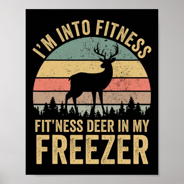Lustigt att jag är i Fitness Fitness Hjort i min f Poster (Framsidan)