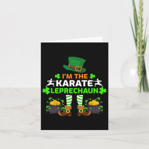Lustigt att jag är Karate Leprechaun Karate St. Pa Kort