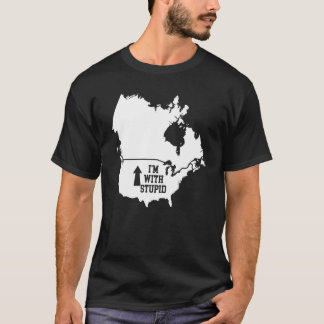 Lustigt att jag är med Stupid Canada Arrow från US T Shirt