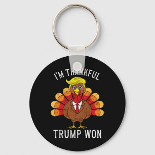 Lustigt att jag är tacksam Trump Won Took America  Nyckelring