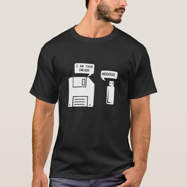 Lustigt att jag är USB-diskettenheten för USB-disk T Shirt (Framsida)