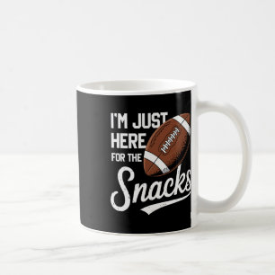 Lustigt att jag bara är här för Snacks Football Kaffemugg