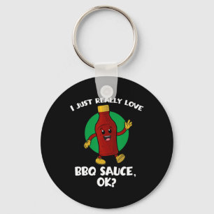 Lustigt att jag bara Verkligen Kärlek Bq Sauce OK  Nyckelring