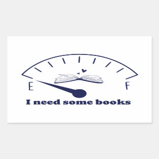 Lustigt att jag behöver lite Bokar Bookish Bok Äls Rektangulärt Klistermärke
