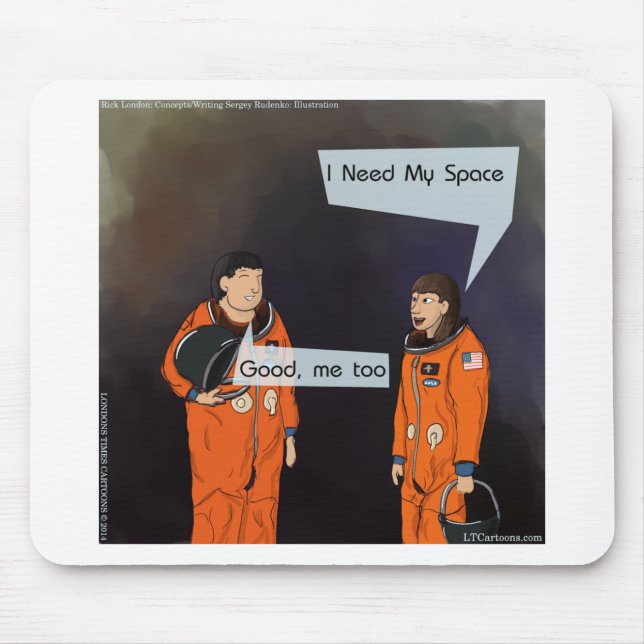 Lustigt att jag behöver mitt space musmatta (Framsidan)