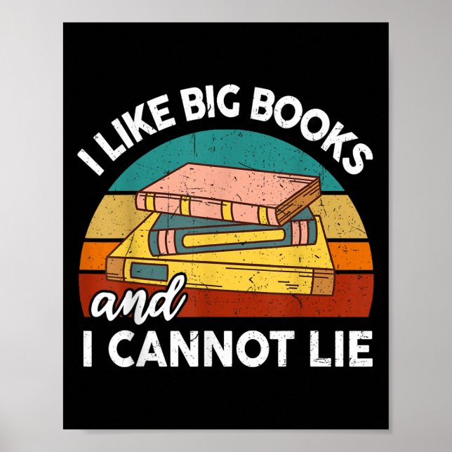 Lustigt att jag gillar Big Bok Cant Ljuger Nerd Sc Poster (Framsidan)
