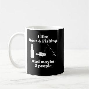Lustigt att jag gillar öl och fiske, och som tre m kaffemugg