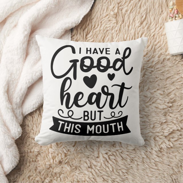 Lustigt att jag har ett Bra hjärta, men den här mu Kudde (Filt)