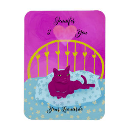 Lustigt att jag hatar dig från katt Personlig Magnet