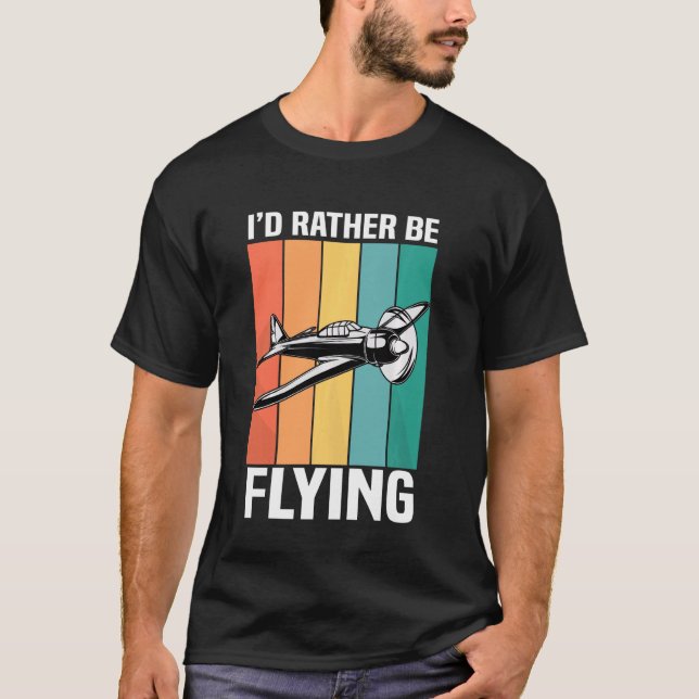 Lustigt att jag i stället skulle flyga flygplansfl t shirt (Framsida)