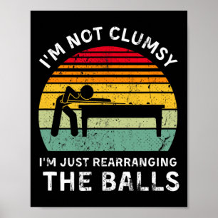 Lustigt att jag inte är klumpig Bassäng Hall Billi Poster