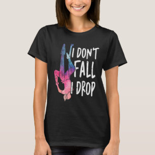 Lustigt att jag inte faller ner Aerial Yoga Älskar T Shirt