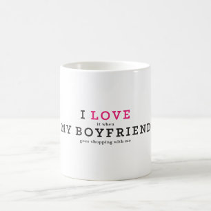 Lustigt att jag Kärlek när min Boykompis Kaffemugg