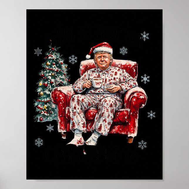 Lustigt att jag kommer hem till julklapp poster (Framsidan)
