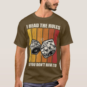 Lustigt att jag läste spelet på Reglernas spelnämn T Shirt
