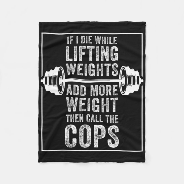 Lustigt att jag lyfter viktgift för Powerlift M Fleecefilt (Framsidan)