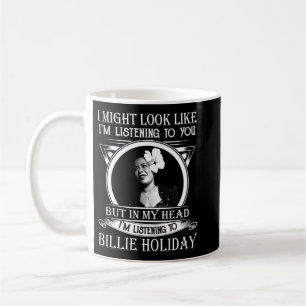 Lustigt att jag lyssnar på Billie Helgdag Music Gi Kaffemugg
