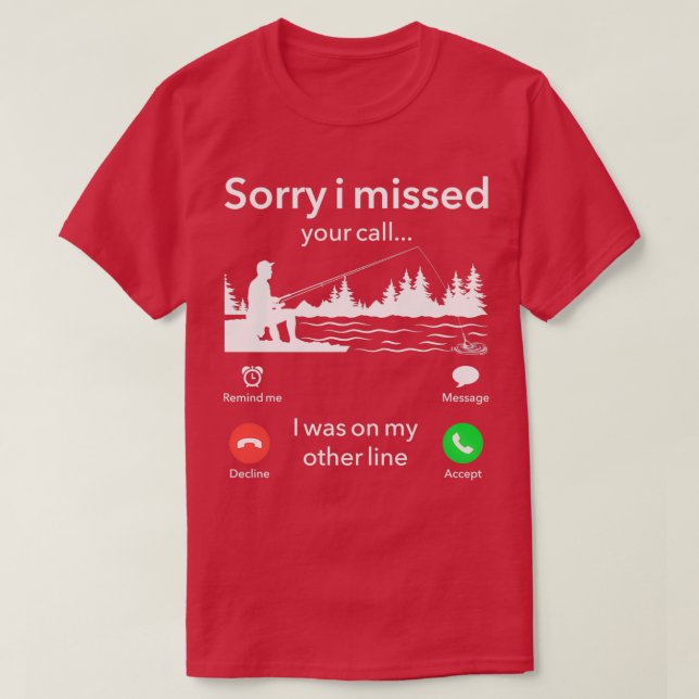 Lustigt att jag missade ditt samtal på annan rad M T Shirt (Design framsida)