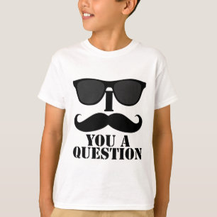 Lustigt att jag mustache dig en fråga Black Sungla Tee