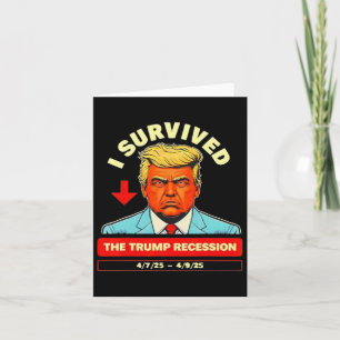 Lustigt att jag Överlevt lågkonjunkturen april 7:e Kort