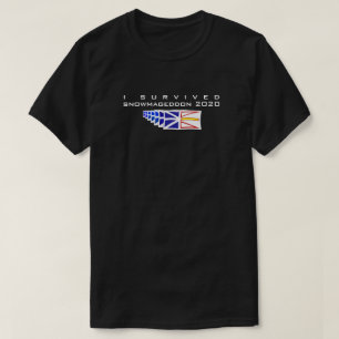 Lustigt att jag Överlevt Snowmageddon 2020 Newfou T Shirt