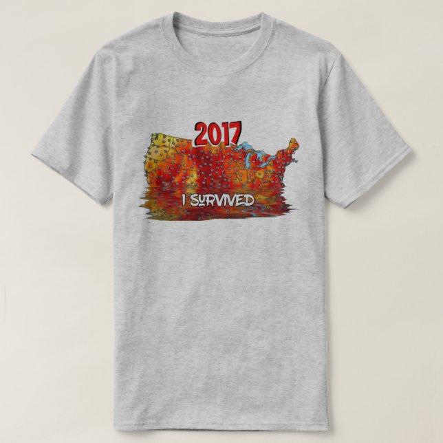 Lustigt att jag Överlevt USA Sommarvärmevågorna Ka Tee (Design framsida)