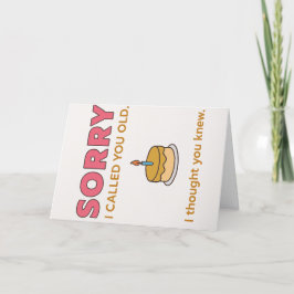 Lustigt att jag ringde ditt gamla födelsedagskort tack kort