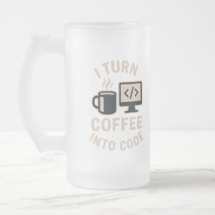Lustigt att jag sätter in kaffe i kod frostat ölglas