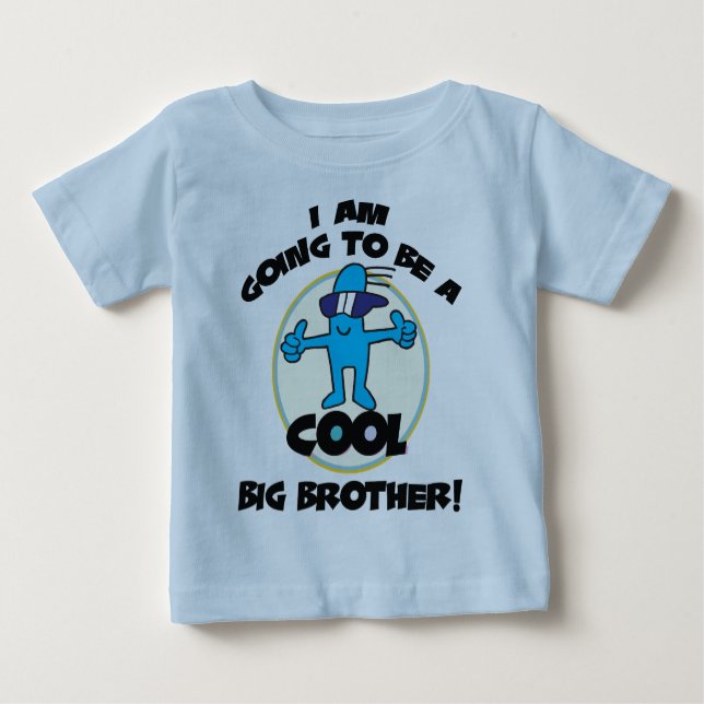 Lustigt att jag ska bli en storebror t-shirt (Framsida)
