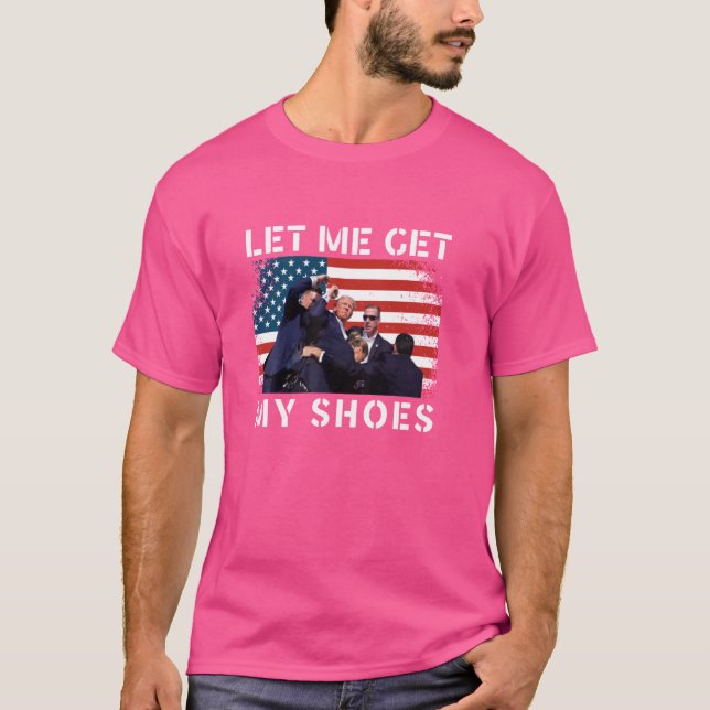 Lustigt att jag ska få min Shot US Flagga Patriot T Shirt (Framsida)