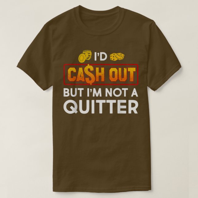 Lustigt att jag skulle spela ut kasinokortet Maski T Shirt (Design framsida)