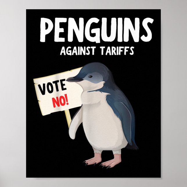 Lustigt att jag står med Penguins, Penguins mot Poster (Framsidan)