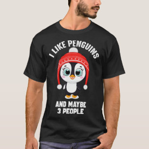 Lustigt att jag tycker om Penguins och kanske 3 Sö T Shirt