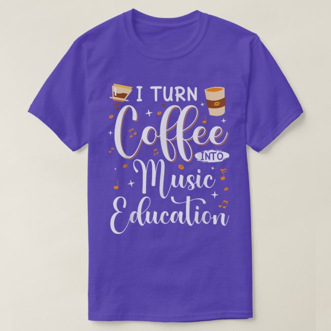 Lustigt att jag vänder upp och ner på kaffe till m t shirt (Design framsida)